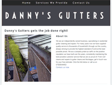 Tablet Screenshot of dannysgutters.com